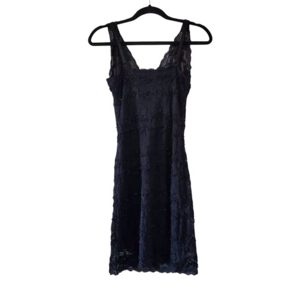 le chateau Dresses & Skirts - Le Château 90s Y2k Beaded Wimsigoth Fairy Black Mini Dress S